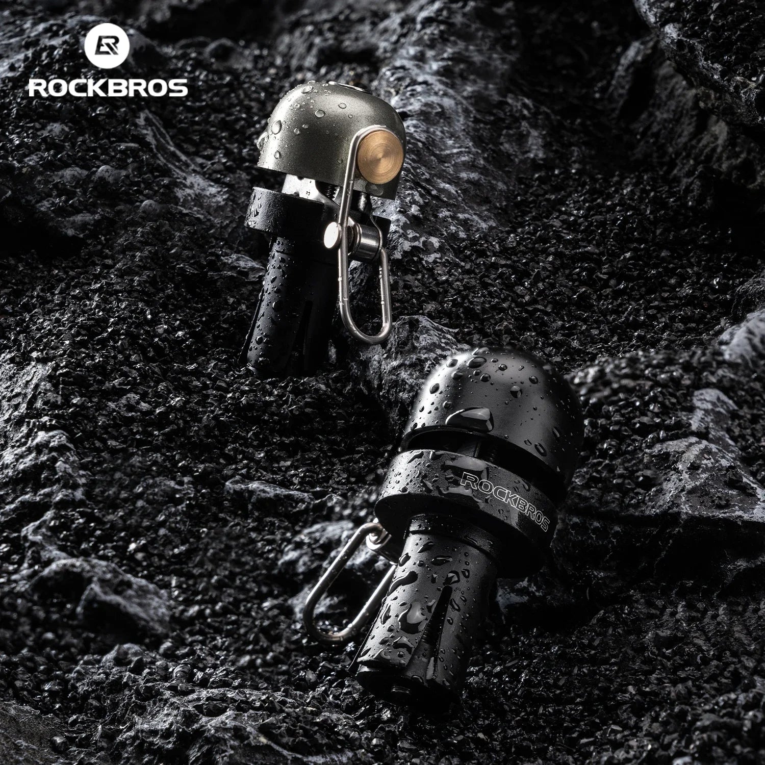 ROCKBROS Aluminum Alloy Handlebar Plug Bell 80dB Loud Compact Ring Alarm for MTB and Road Bikes