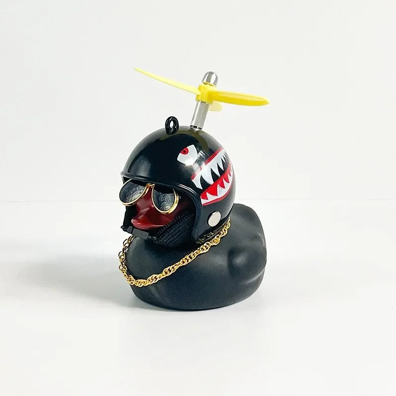 Little Black Duck Bicycle Bell – Fun Helmet Propeller Air Horn for Bikes, Scooters & Motorcycles