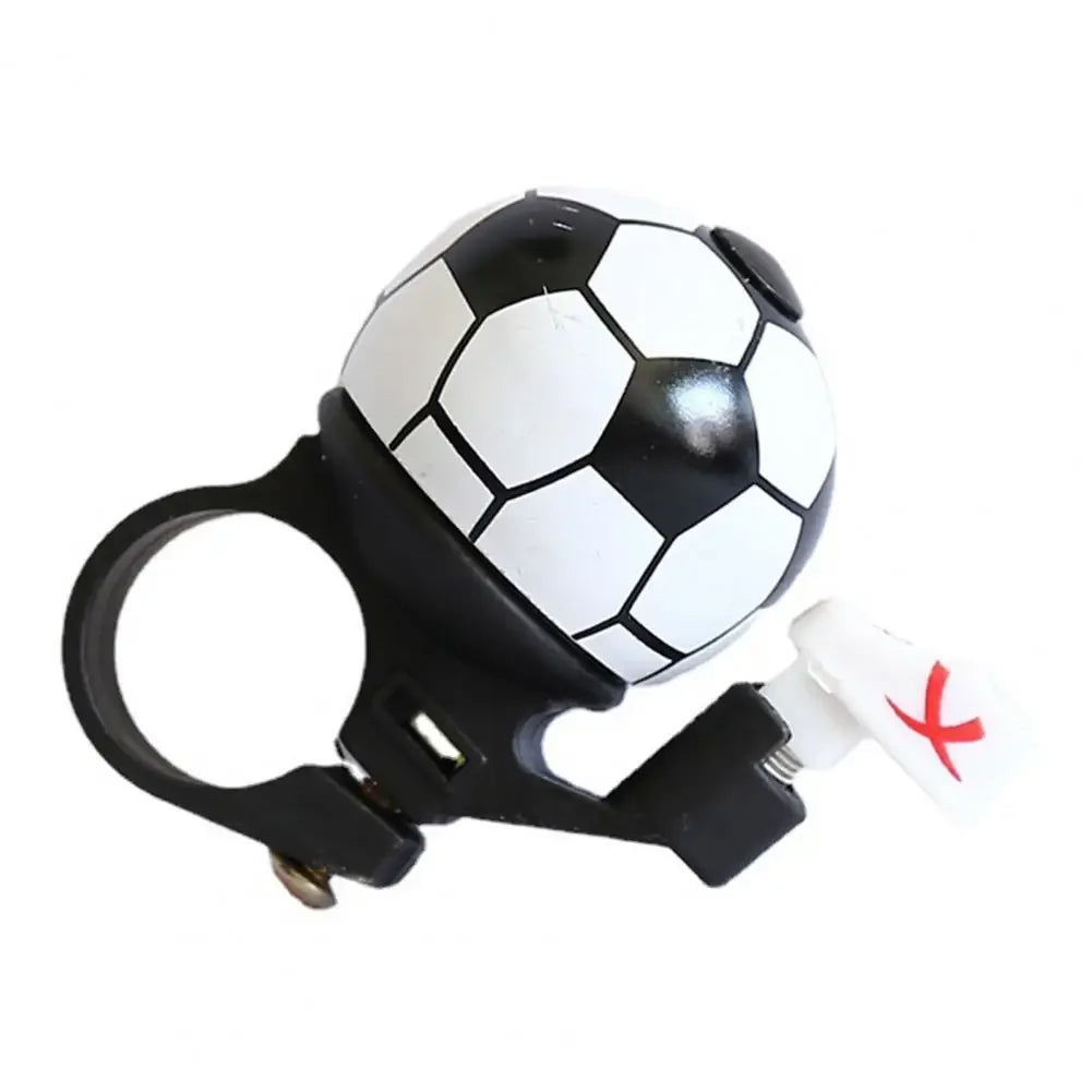 MOONBIFFY Mini Football Bicycle Bell Loud Lightweight Easy-Install Handlebar Safety Ring