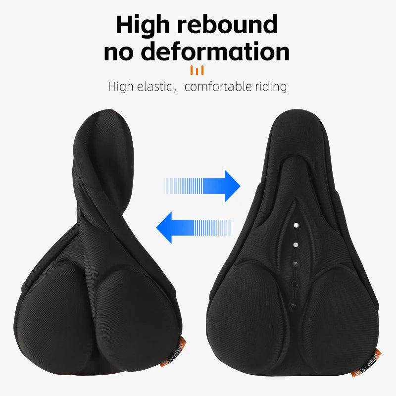 WEST BIKING Breathable Shock-Absorbing Bicycle Saddle Cover – Soft, High-Elastic & Waterproof