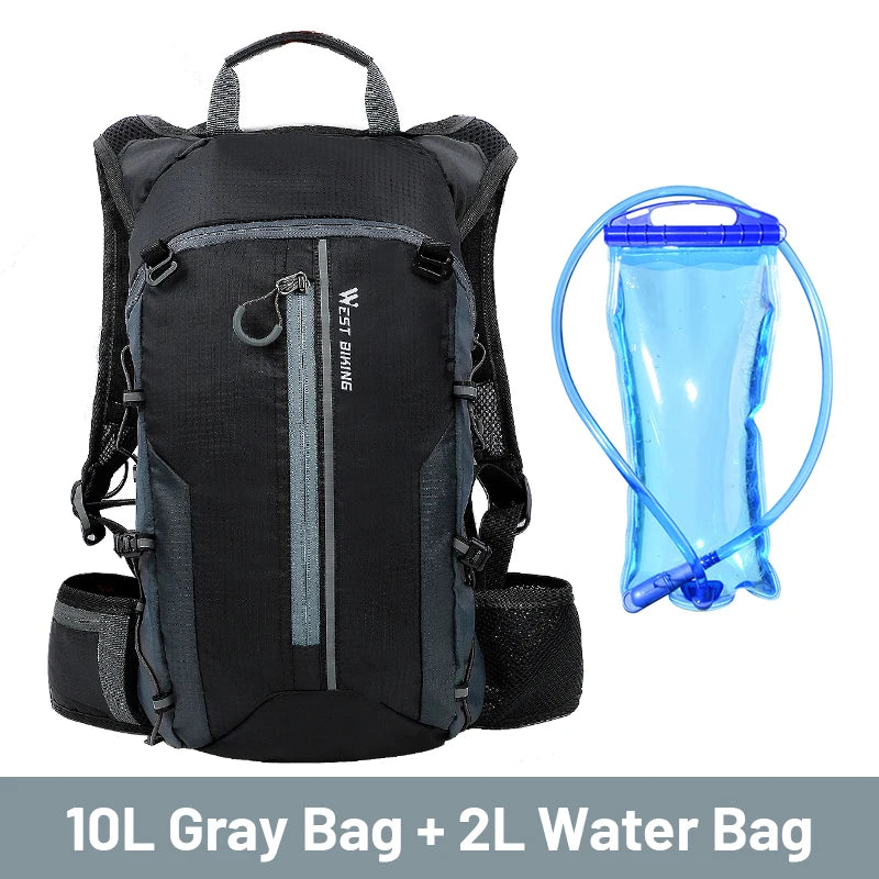 WEST BIKING 10L Ultralight Waterproof Cycling Backpack – Breathable, Foldable Outdoor Travel Bag