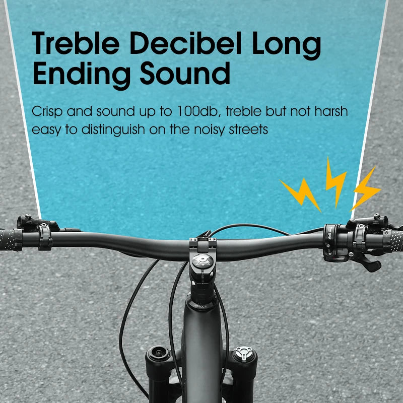 WEST BIKING Invisible Bicycle Bell Loud Clear Safety Signal for MTB and Road Cycling