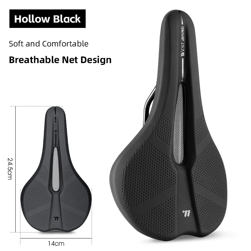 WEST BIKING MTB & Road Bike Saddle – Breathable, Non-Slip, Shock Absorbing & Comfortable Design