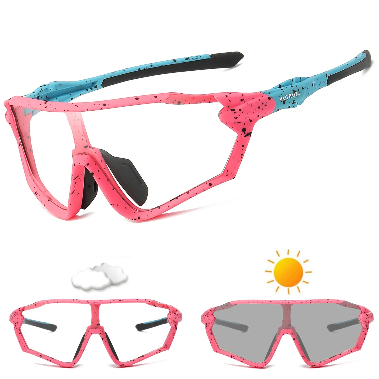 VAGHOZZ UV400 & Photochromic Cycling Glasses – Premium Outdoor Sport Eyewear
