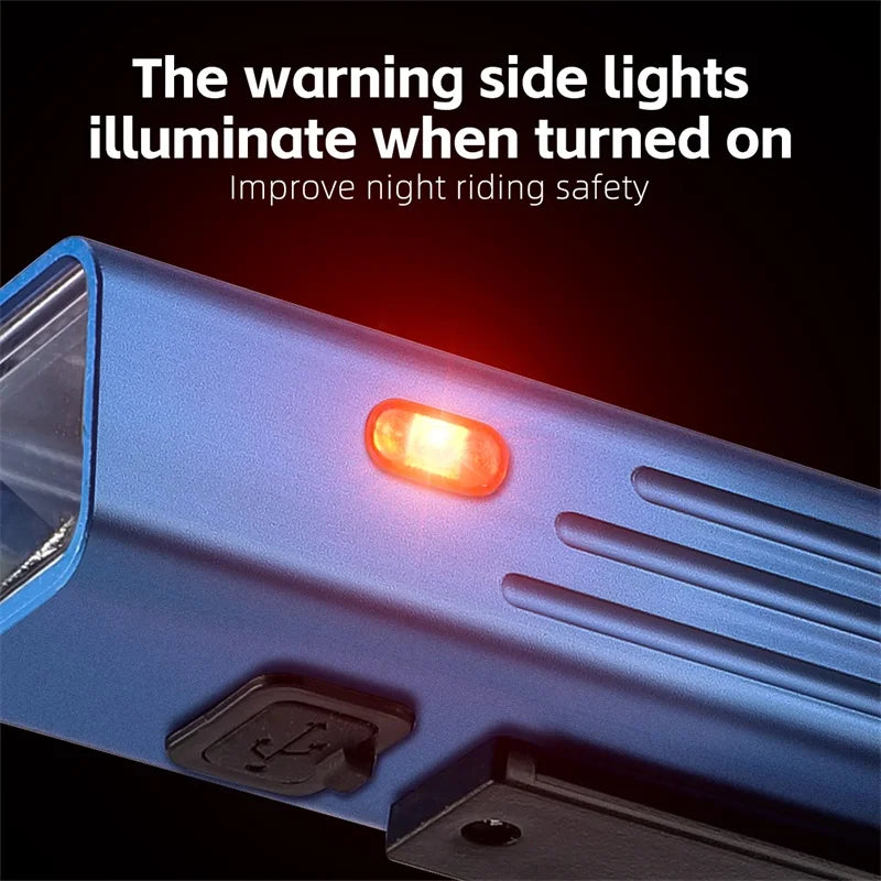 WEST BIKING USB Rechargeable Bike Light with Rear Warning Lamp – 250LM High-Brightness Cycling Headlight