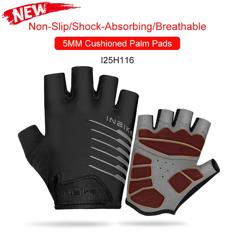 INBIKE Shockproof GEL Pad Half Finger Cycling Gloves – Ultimate Comfort & Protection