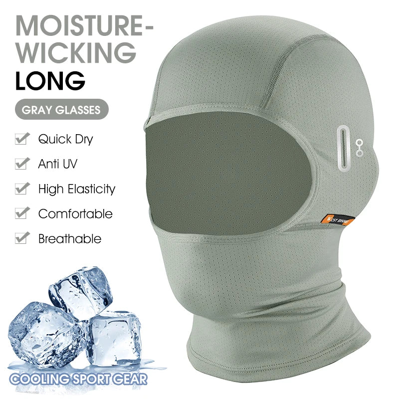 WEST BIKING Ice Silk Cycling Cap – Cooling, Breathable Summer Balaclava for MTB, Road Bike & Outdoor Sports