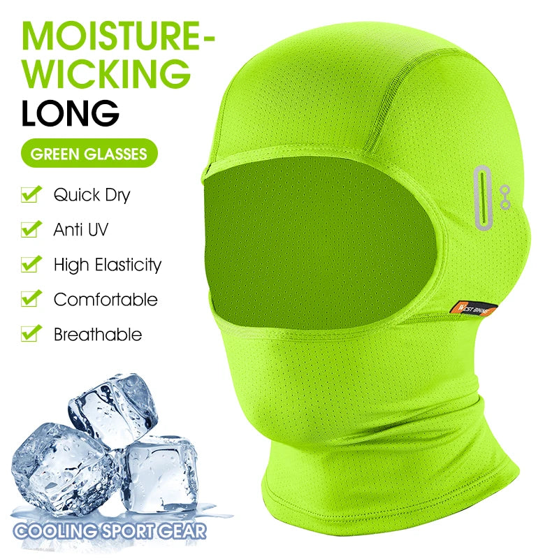 WEST BIKING Ice Silk Cycling Cap – Cooling, Breathable Summer Balaclava for MTB, Road Bike & Outdoor Sports