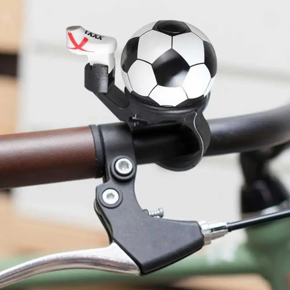 MOONBIFFY Mini Football Bicycle Bell Loud Lightweight Easy-Install Handlebar Safety Ring