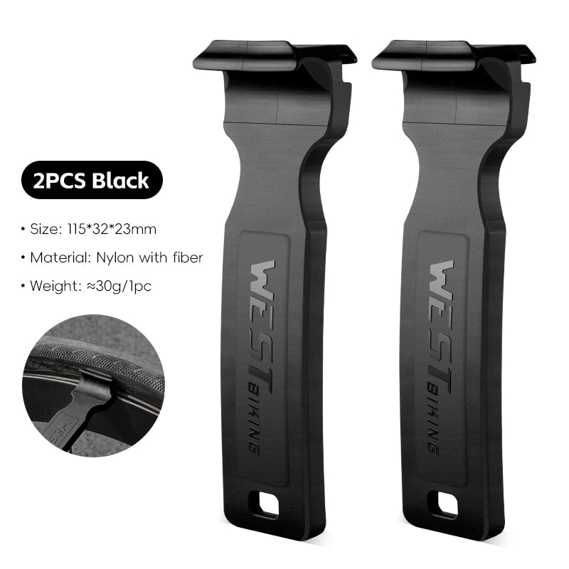 WEST BIKING Double-Head Bicycle Tire Lever – Lightweight, Multi-Function Tool for MTB & Road Bike Repairs