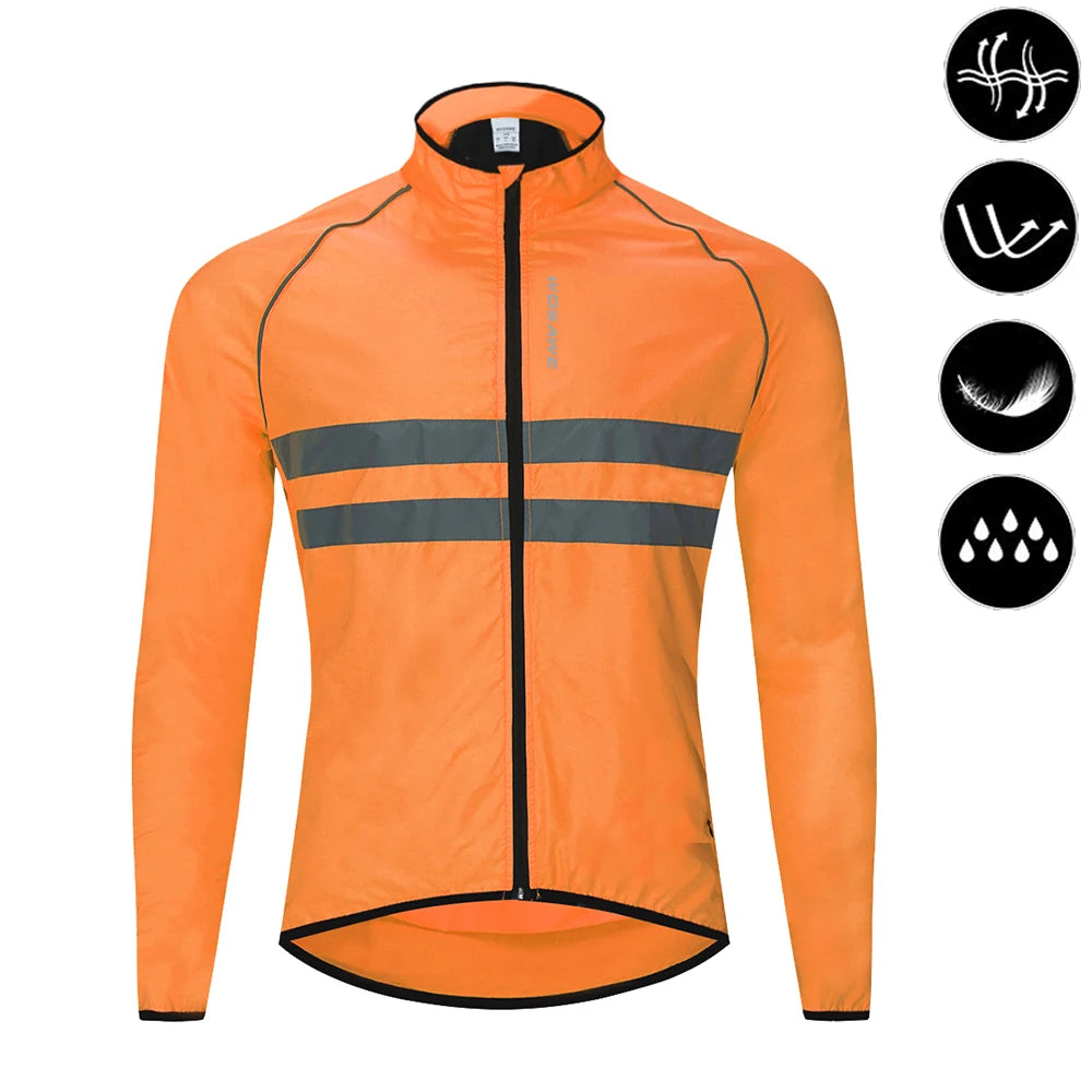 WOSAWE Men's Cycling Windbreaker – Lightweight & Water-Resistant