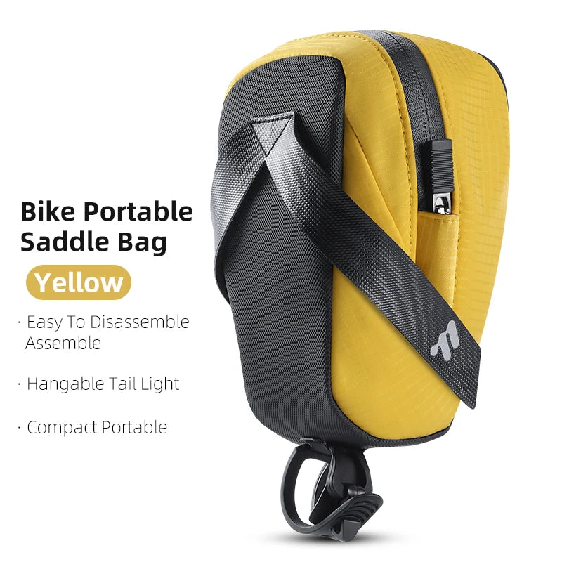 WEST BIKING 0.8L Lightweight Bike Saddle Bag – Durable, Portable Cycling Tool Bag