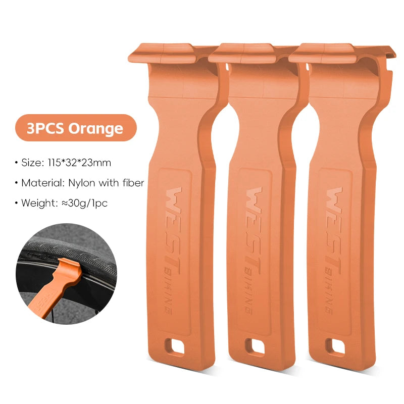 WEST BIKING Double-Head Bicycle Tire Lever – Lightweight, Multi-Function Tool for MTB & Road Bike Repairs