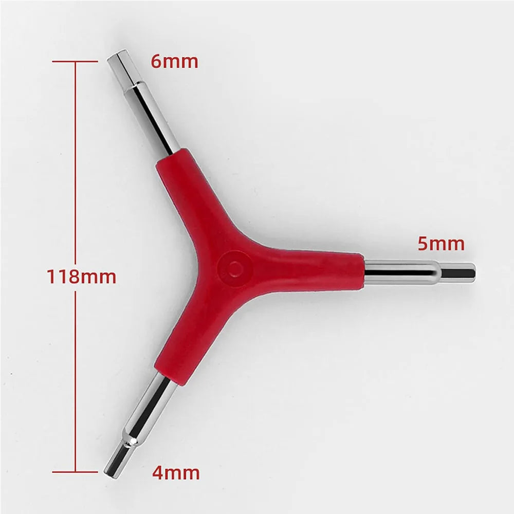 Y-Shaped 3-Way Hex Wrench – Essential Bike Repair Tool