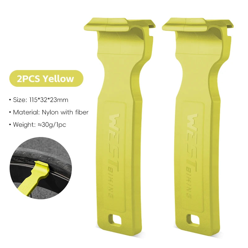 WEST BIKING Double-Head Bicycle Tire Lever – Lightweight, Multi-Function Tool for MTB & Road Bike Repairs