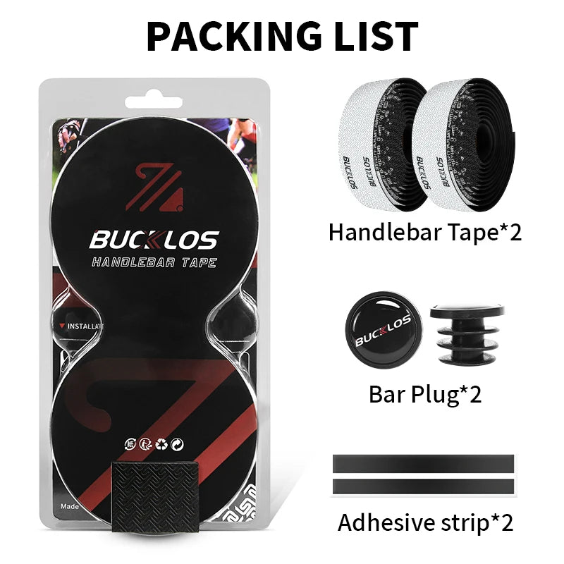 BUCKLOS Bicycle Handlebar Tape – Anti-Slip, Shock-Absorbing Cycling Grip Tape