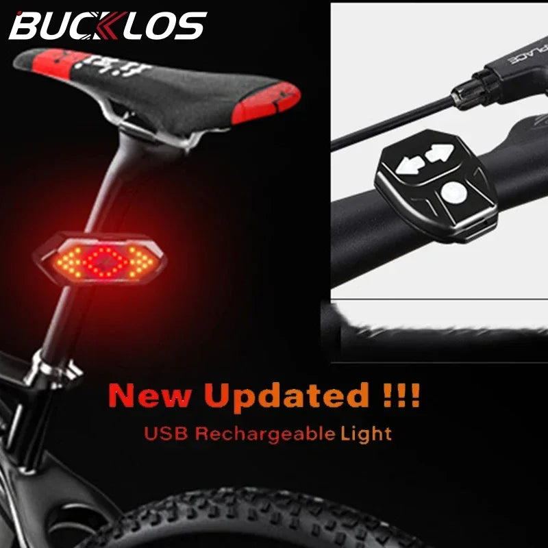 BIKE TURN SIGNAL REAR LIGHT – USB RECHARGEABLE, LED TAILLIGHT WITH HORN & WIRELESS REMOTE