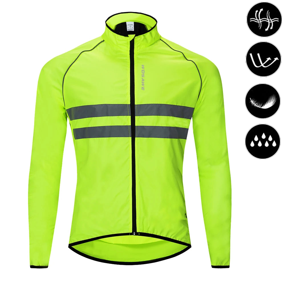 WOSAWE Men's Cycling Windbreaker – Lightweight & Water-Resistant