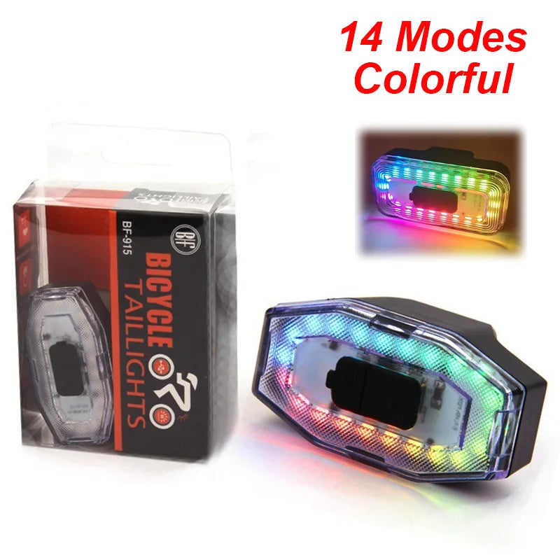 Bike Rear Light LED USB Rechargeable – Ultra-Bright Waterproof Taillight for MTB & Road Cycling