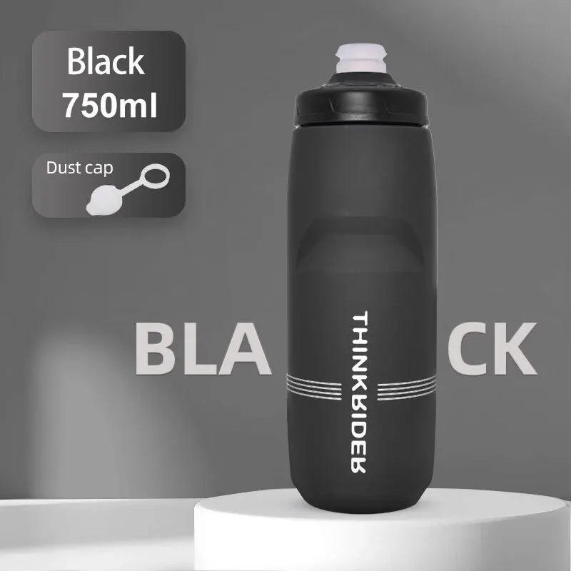 ThinkRider 620ml/750ml Bicycle Water Bottle – Leak-Proof & High Capacity