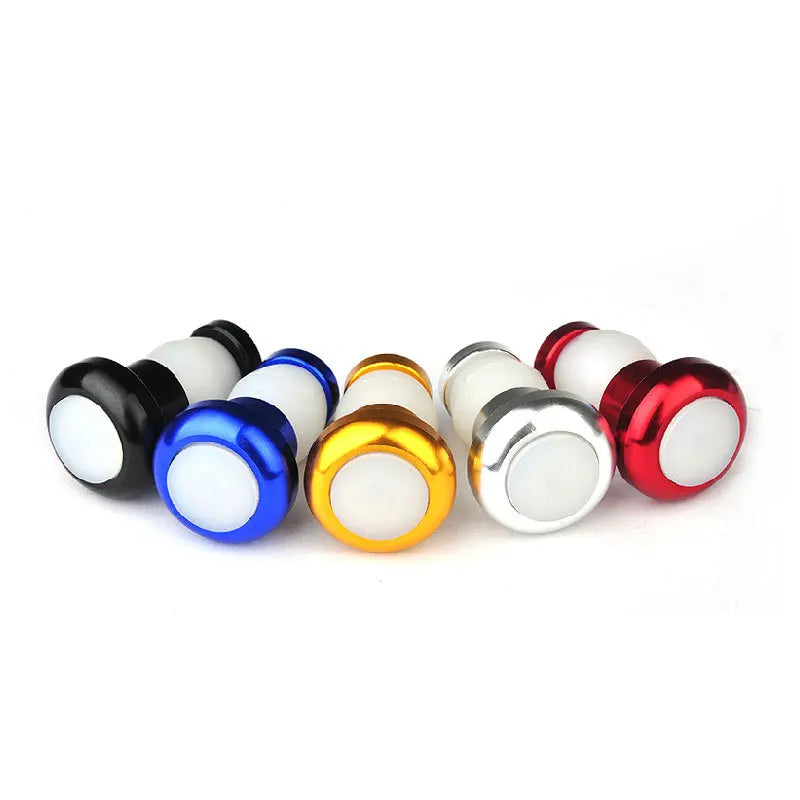 1 Pair Bike Handlebar End Plug LED Turn Signal Lights – Safety Cycling Indicator