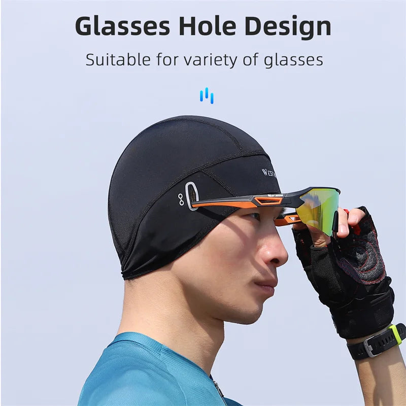 WEST BIKING Ice Silk Cycling Cap – Cooling, Breathable Summer Balaclava for MTB, Road Bike & Outdoor Sports