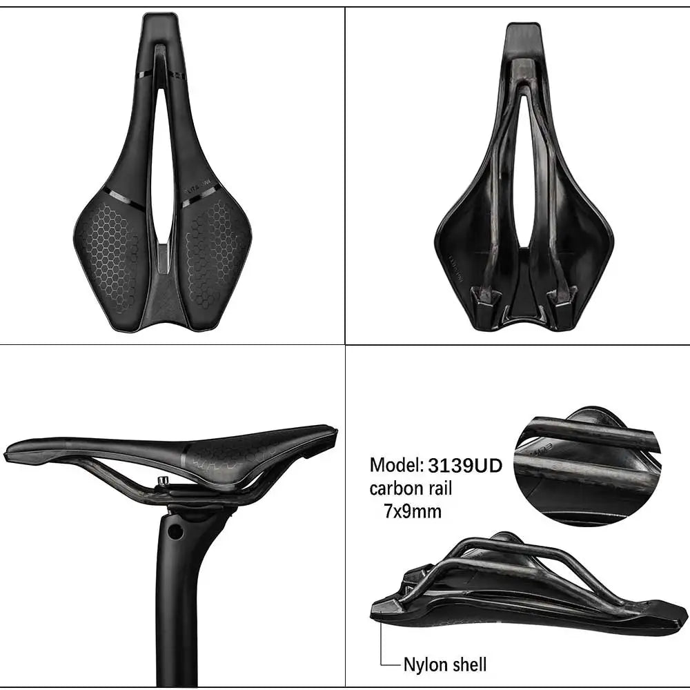 ELITA ONE Super Light Carbon Bike Saddle – Ultralight & Ergonomic