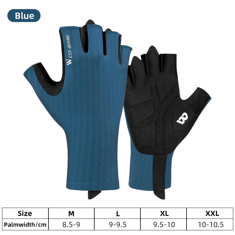 WEST BIKING Ultralight Summer Cycling Gloves – Breathable, Anti-Slip Racing Gloves for MTB & Road Bikes