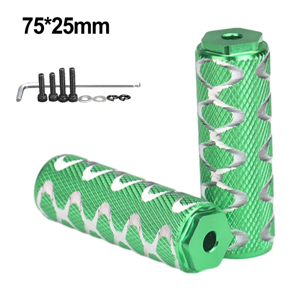 Bike Pedals Axle Foot Rest Pegs – Aluminum Alloy Foot Pegs for BMX, MTB & Folding Bikes