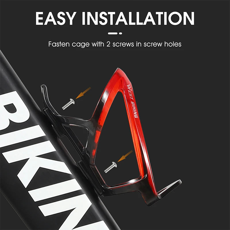 WEST BIKING Gradient Color Bicycle Water Bottle Cage – Ultralight & Durable