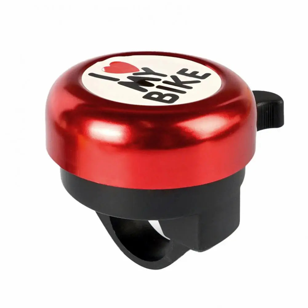 Children Bicycle Bell Loud Clear Sound I Love My Bike Print Easy Fit for Kids and Folding Bikes