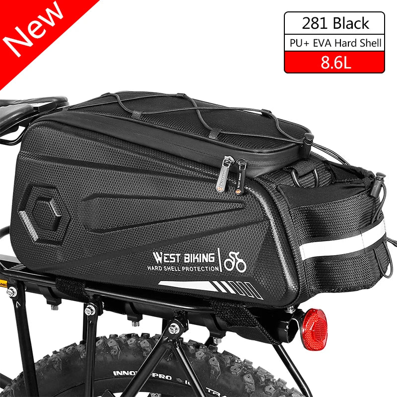 WEST BIKING Waterproof Bicycle Saddle Bags – Expandable 3-in-1 Rear Trunk Bags for Travel & Commuting