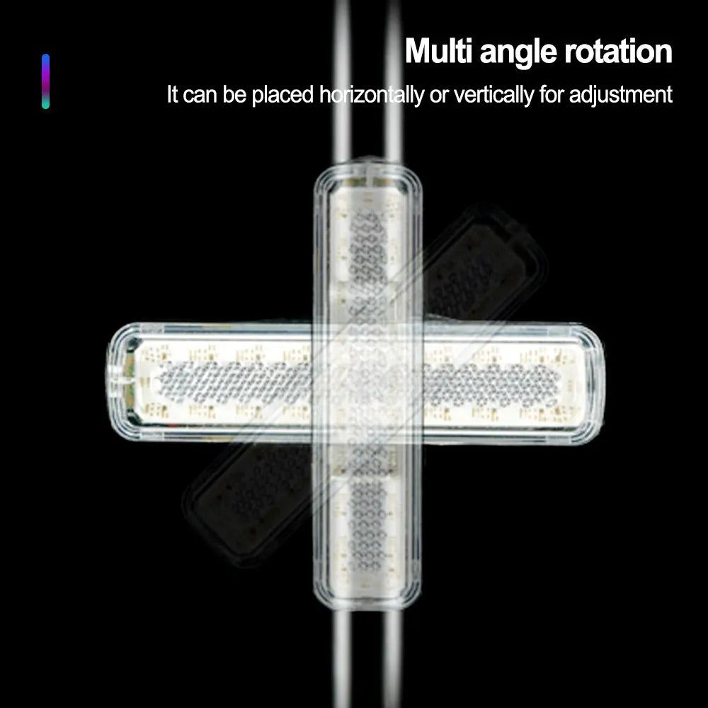 RGB Ultra-Bright Bike Tail Light – Waterproof USB Rechargeable & 14 Light Modes for Night Safety