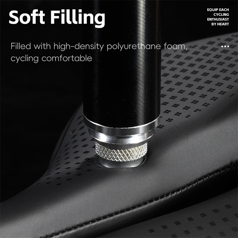 WEST BIKING Ultra-Light Hollow Bicycle Saddle – Breathable, Shock-Absorbing & Non-Slip for Road & MTB Cycling