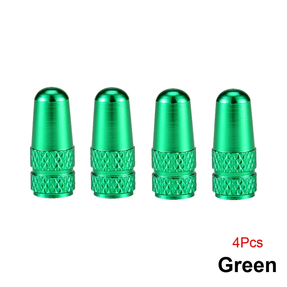AUTCOAT Aluminum Presta Valve Caps – 4Pcs/Set