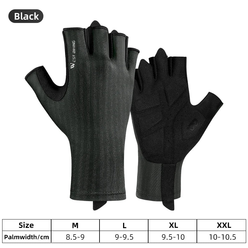 WEST BIKING Ultralight Summer Cycling Gloves – Breathable, Anti-Slip Racing Gloves for MTB & Road Bikes
