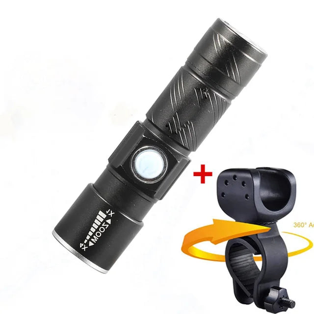 ZK30 3-in-1 8000 Lumen Bike Light – USB Rechargeable, Super Bright LED Headlight & Taillight