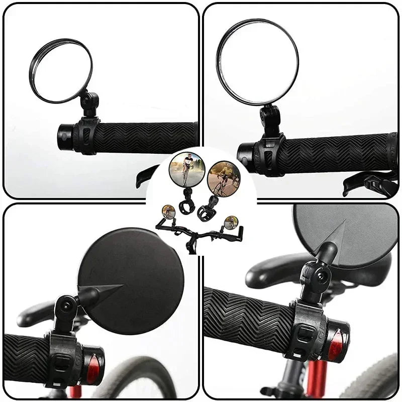 360° Adjustable Bicycle Rearview Mirror – Wide-Angle Handlebar Mirror