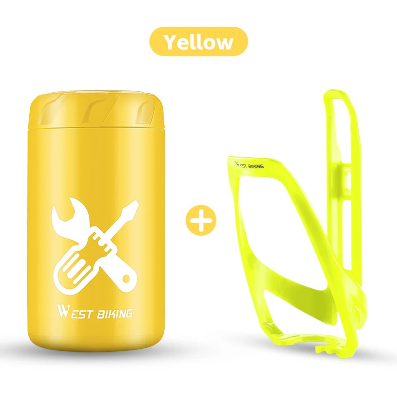 WEST BIKING Waterproof Bicycle Tool Capsule – Compact, Durable & Convenient Storage for Repair Kits