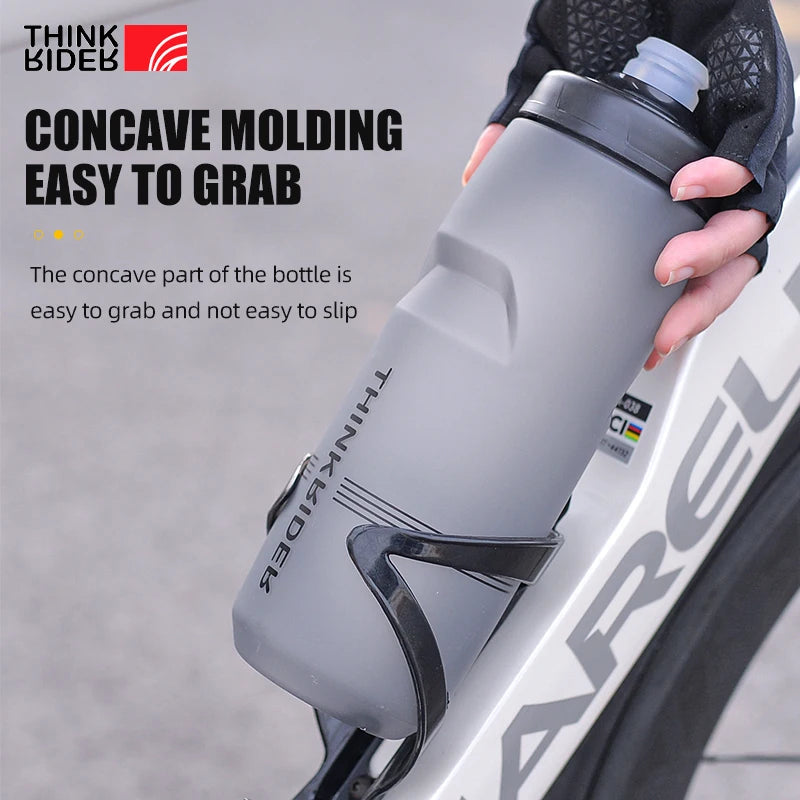 ThinkRider 750ML Leak-Proof Cycling Water Bottle – High Capacity & Quick Hydration