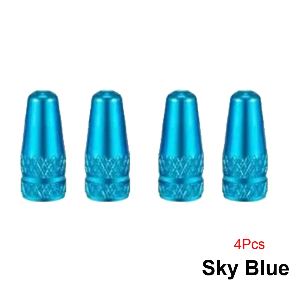 AUTCOAT Aluminum Presta Valve Caps – 4Pcs/Set
