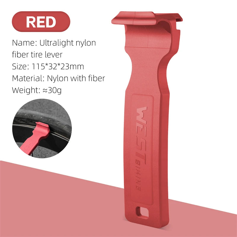 WEST BIKING Double-Head Bicycle Tire Lever – Lightweight, Multi-Function Tool for MTB & Road Bike Repairs