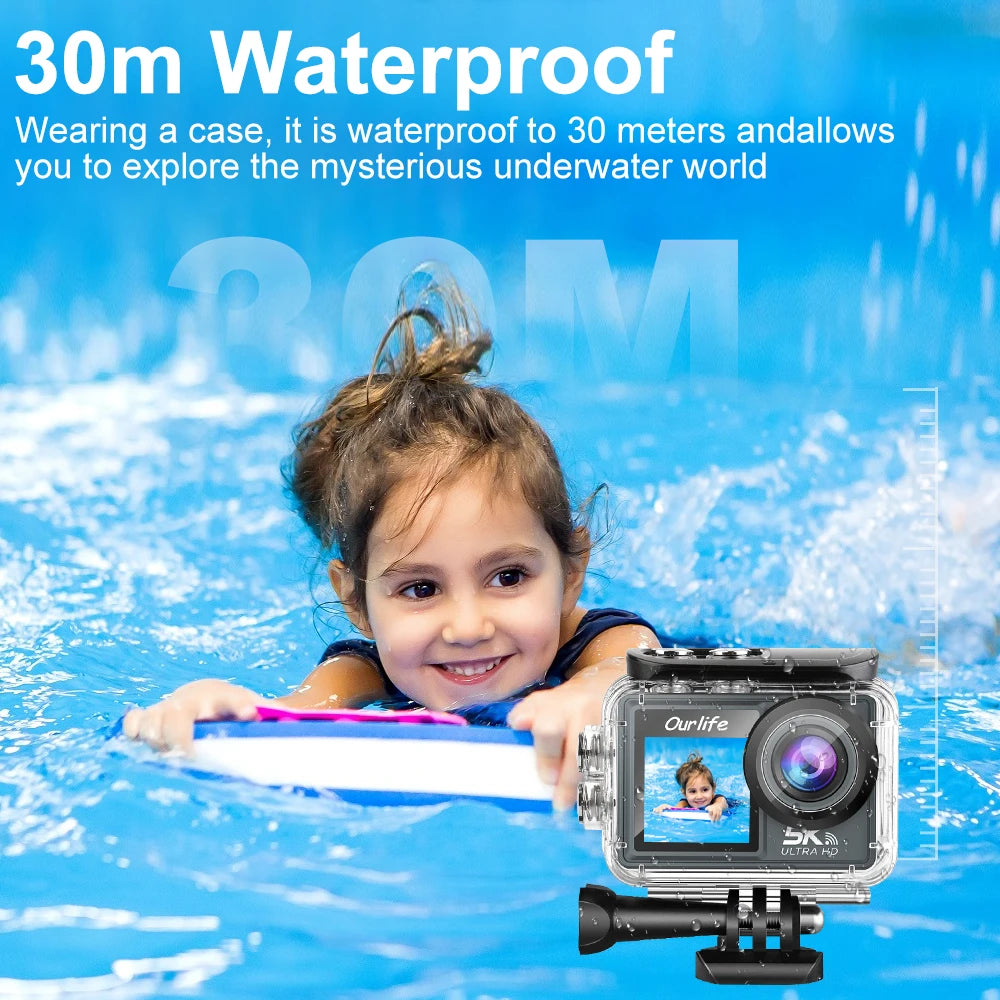 Ourlife MTR40 5K Action Camera – Capture Every Adventure in Stunning Detail