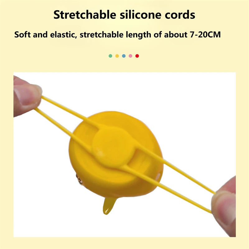 CXWXC Little Yellow Duck Bicycle Bell Fun Cartoon Air Horn with Helmet Propeller and LED Light