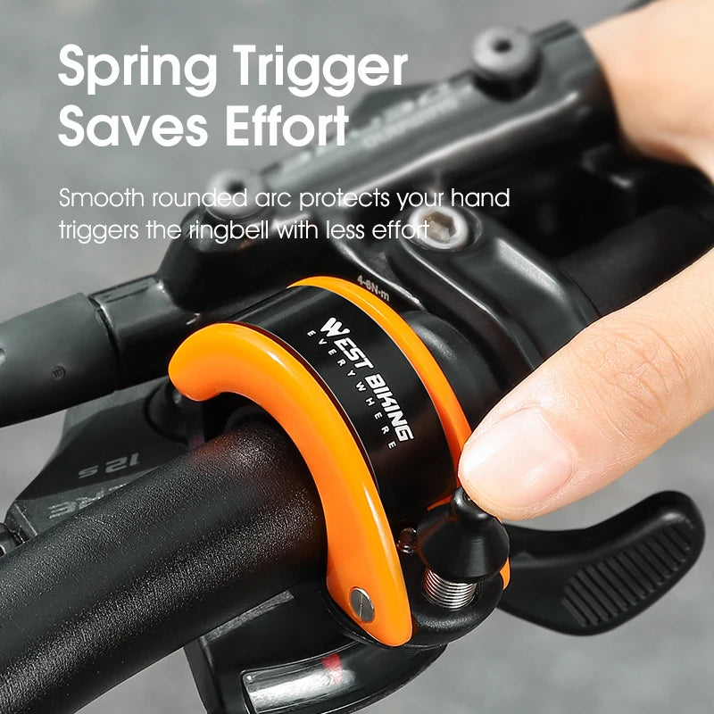 WEST BIKING Invisible Bicycle Bell Loud Clear Safety Signal for MTB and Road Cycling