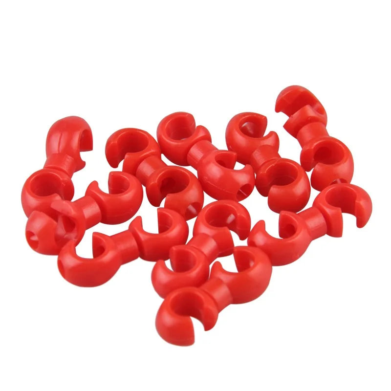 10pcs Bicycle MTB Brake Gear Cable Clips Lightweight Durable S-Style Buckle for Bike Cables