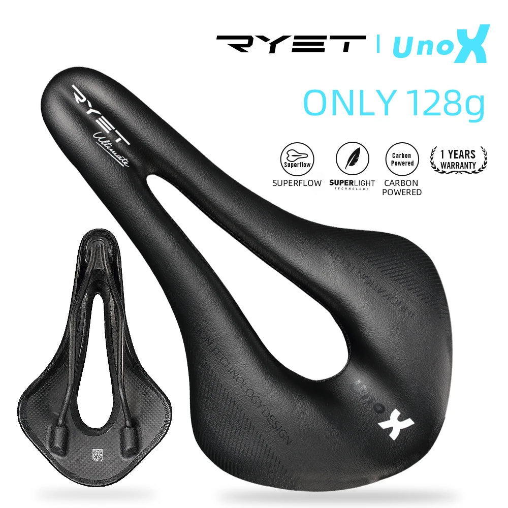 RYET Carbon Leather Saddle – Lightweight, Comfortable & Shock-Absorbing