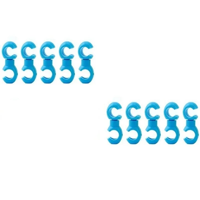 10pcs Bicycle MTB Brake Gear Cable Clips Lightweight Durable S-Style Buckle for Bike Cables