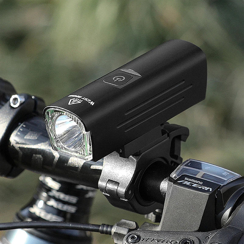 WEST BIKING USB Rechargeable Bicycle Front Light – High-Brightness LED Headlight for MTB & Road Cycling