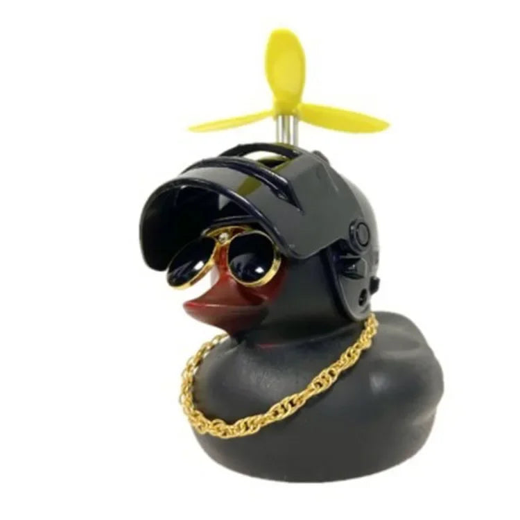 Little Black Duck Bicycle Bell – Fun Helmet Propeller Air Horn for Bikes, Scooters & Motorcycles
